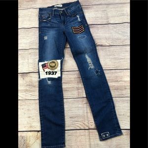 Madewell 24 Patchwork military denim jeans